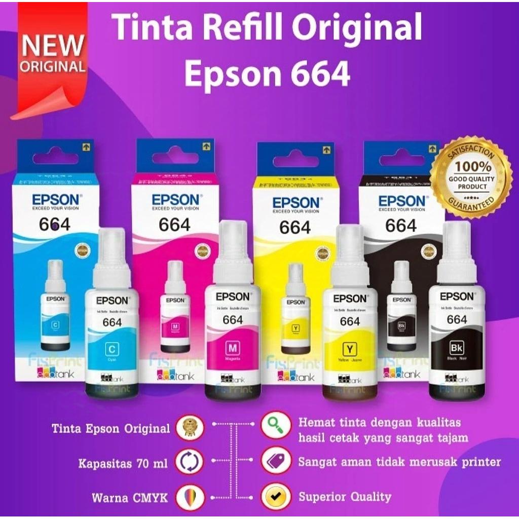 Tinta printer Epson 664 Bcym original