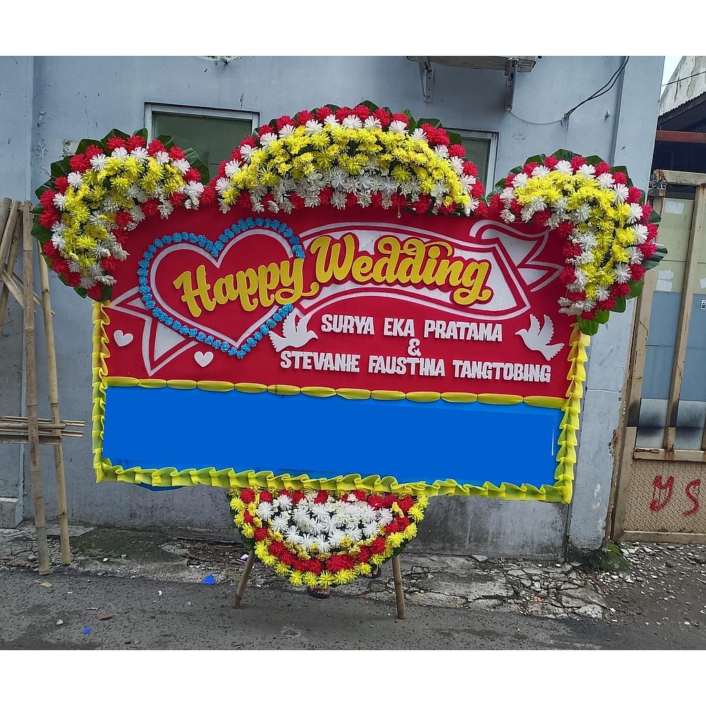Papan bunga karang selamat nikah