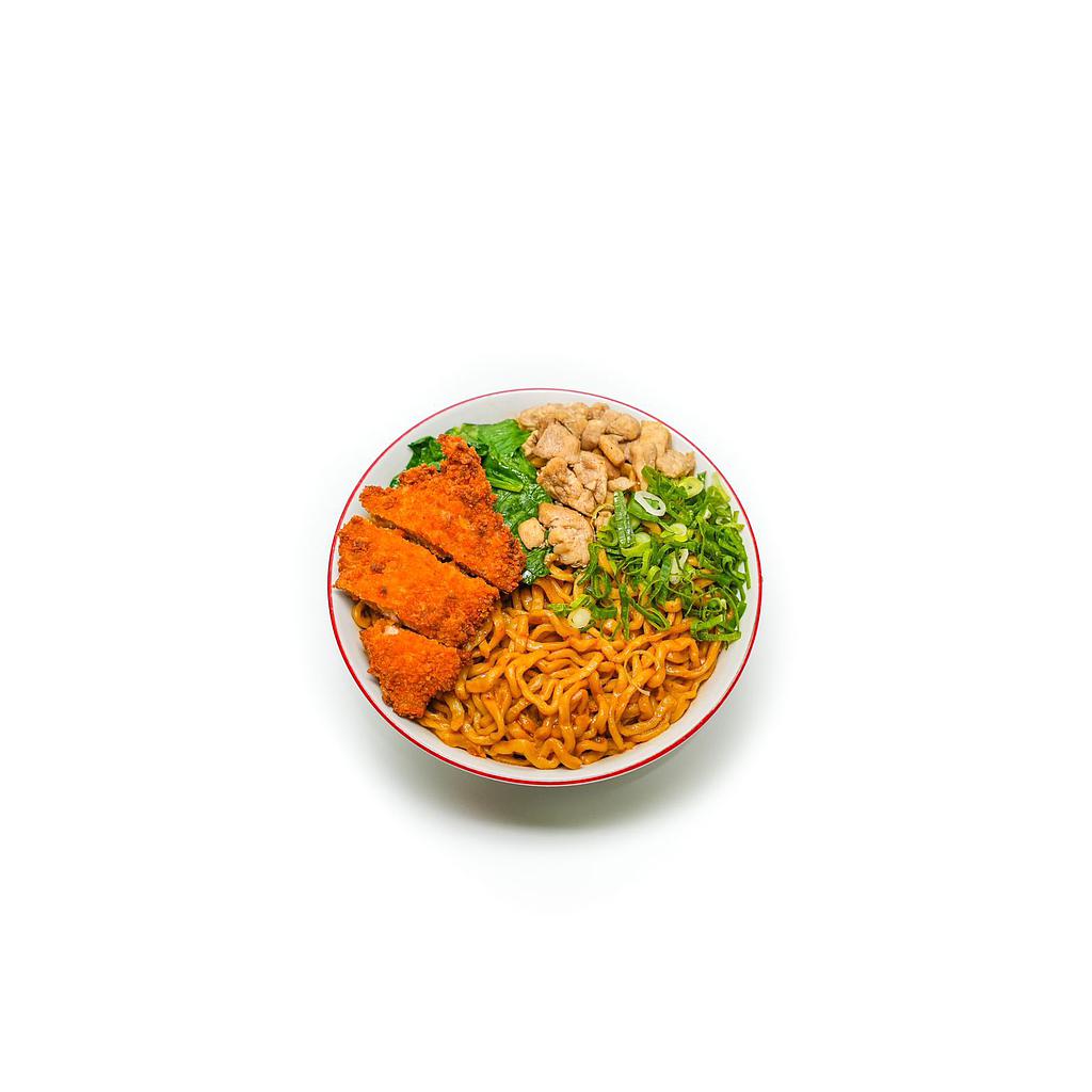 Mie Yamin Chicken Katsu