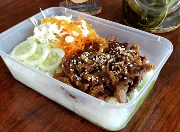 Nasi Beef Teriyaki