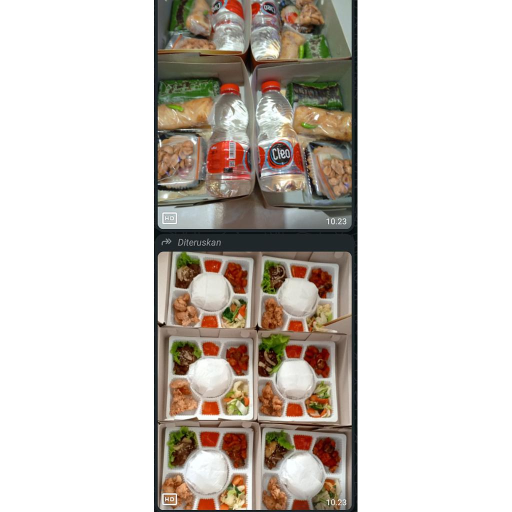 Paket Snack dan Makanan untuk 160 orang