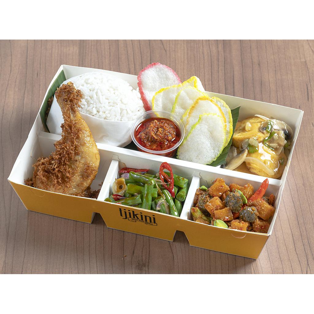 Nasi Box Ayam Goreng Serundeng TJIKINI