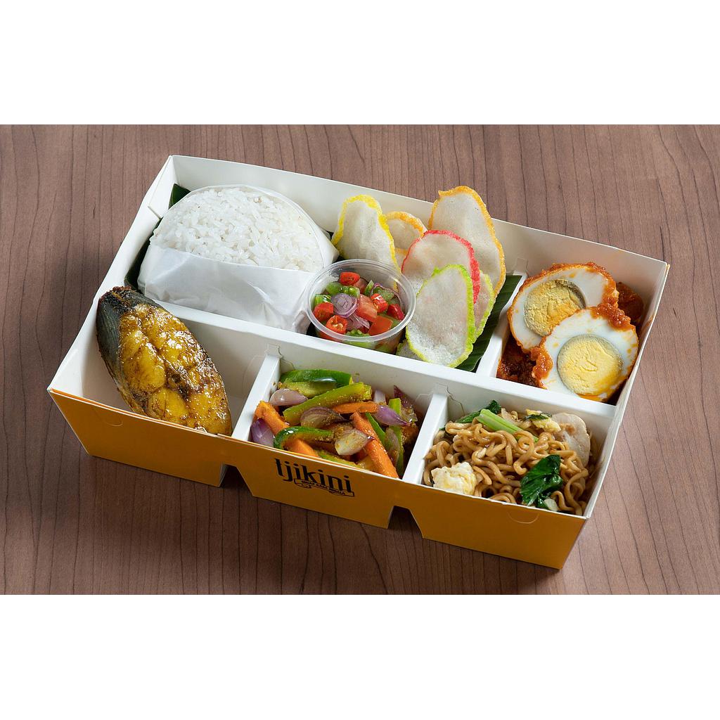 Nasi Box Ikan Tengiri Sambal Dabu-Dabu Tjikini