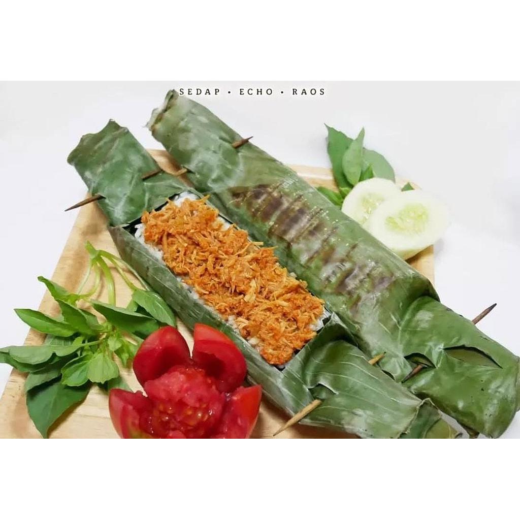 Paket Nasi Bakar Komplit dengan minum