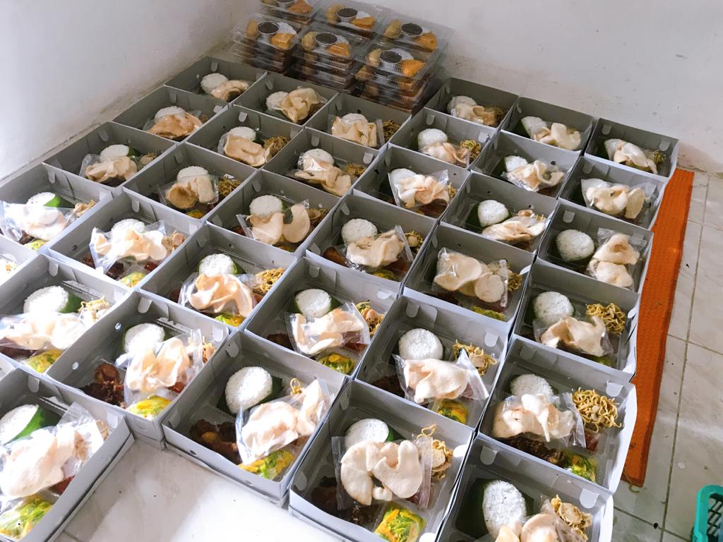 Nasi Box Paket Daging (4 Varian Lauk)