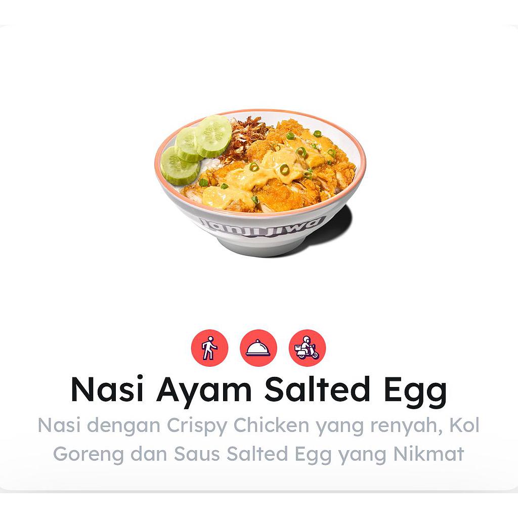 Nasi Ayam Salted Egg