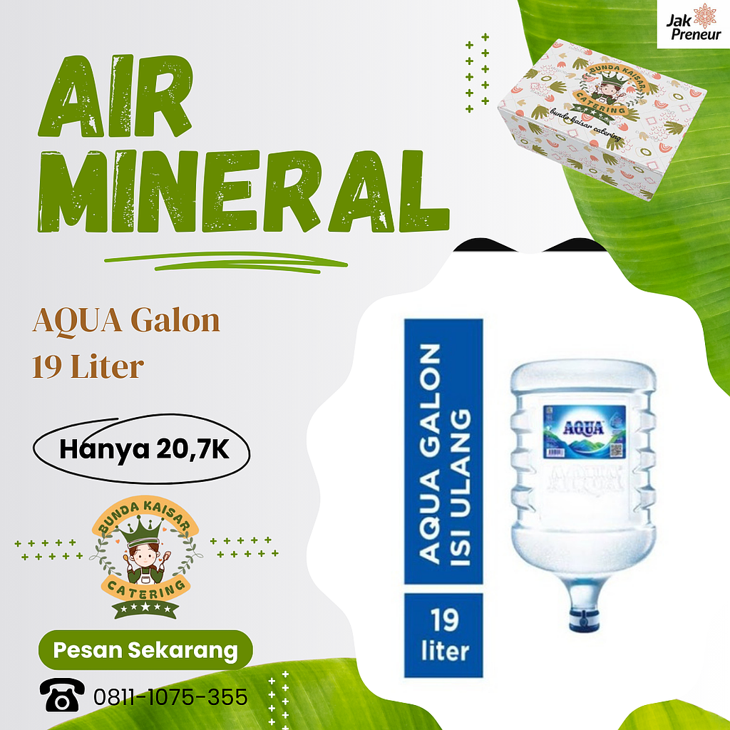 Aqua Galon 19 Liter