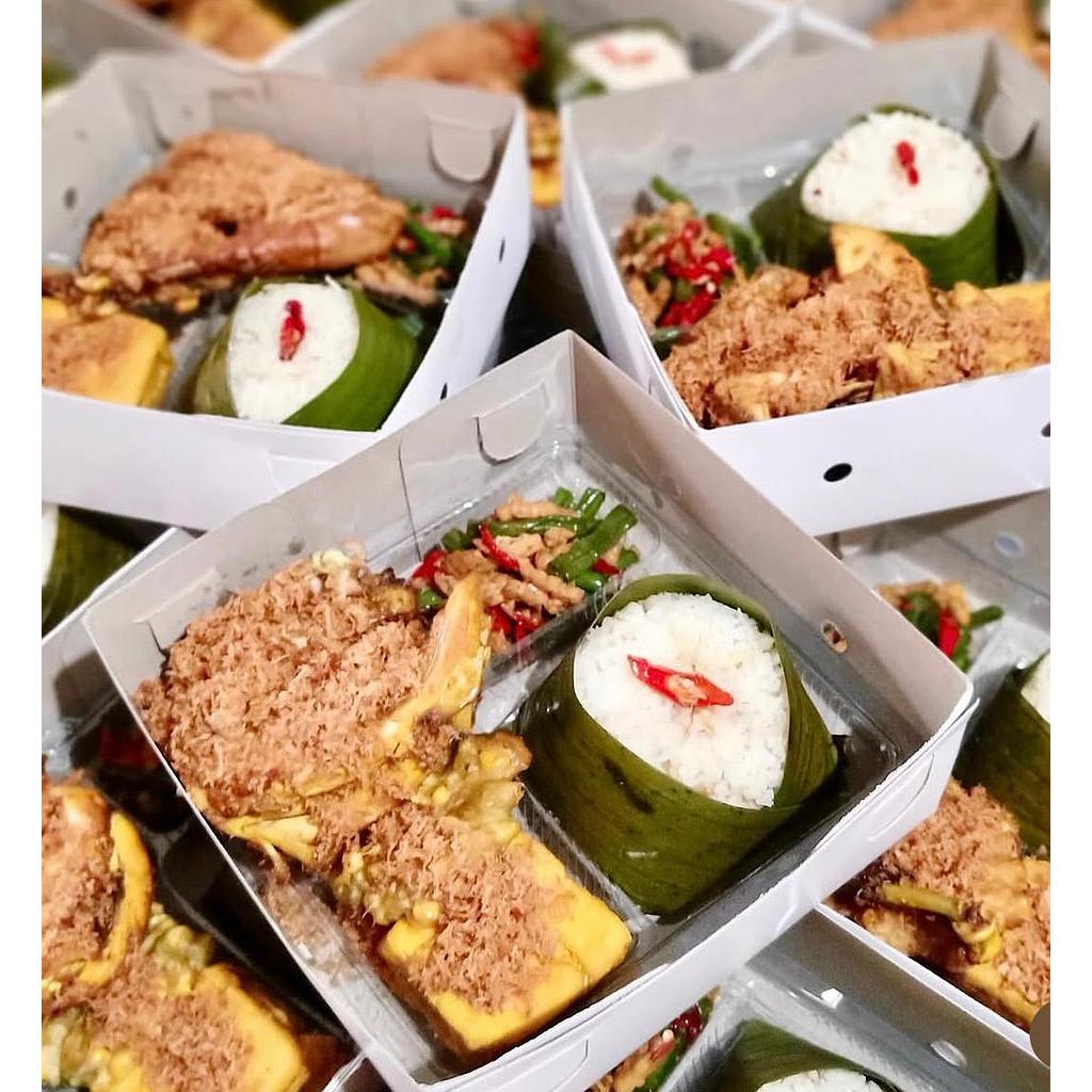 Paket Nasi Ayam Srundeng