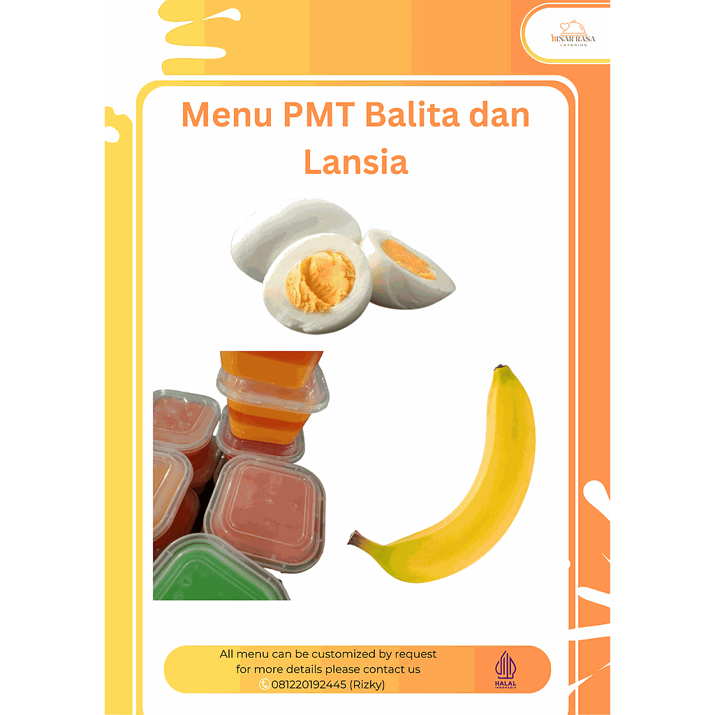 Menu PMT Balita &amp; Lansia