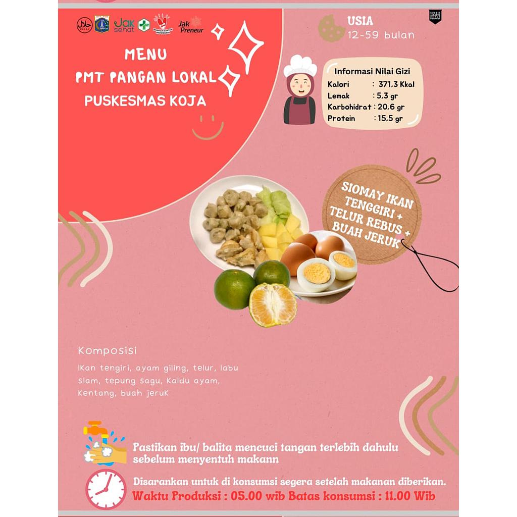 Menu 2 Siomay Ikan Tenggiri