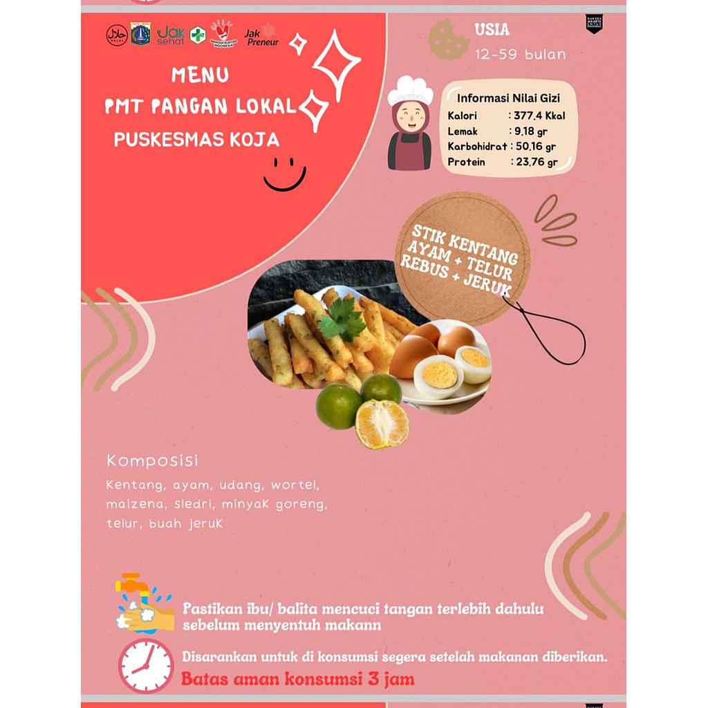 Menu 6 Stik Kentang