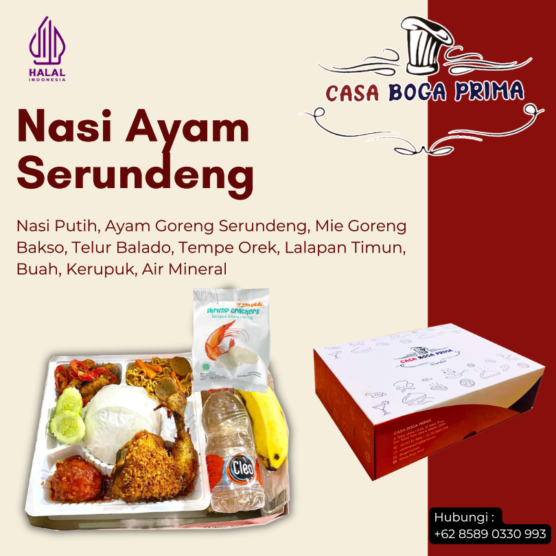Nasi Ayam Serundeng Casa Boga Prima