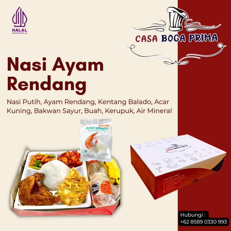 Nasi Ayam Rendang Casa Boga Prima