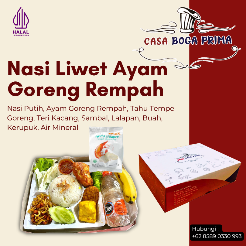 Nasi Liwet Ayam Goreng Rempah Casa Boga Prima