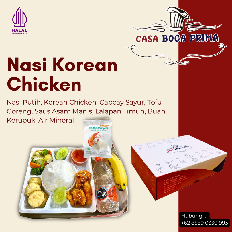 Nasi Korean Chicken Casa Boga Prima