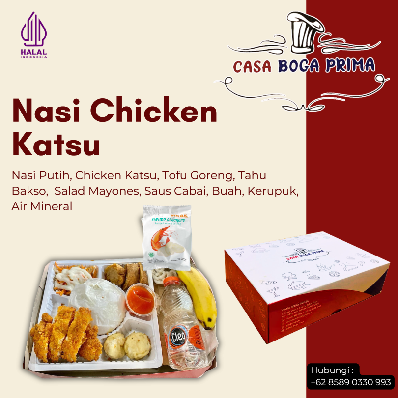 Nasi Chicken Katsu Casa Boga Prima