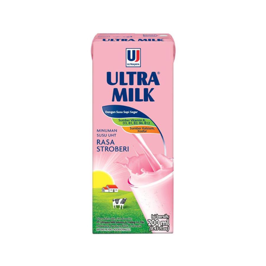 Susu Ultramilk Stawbery 200ml