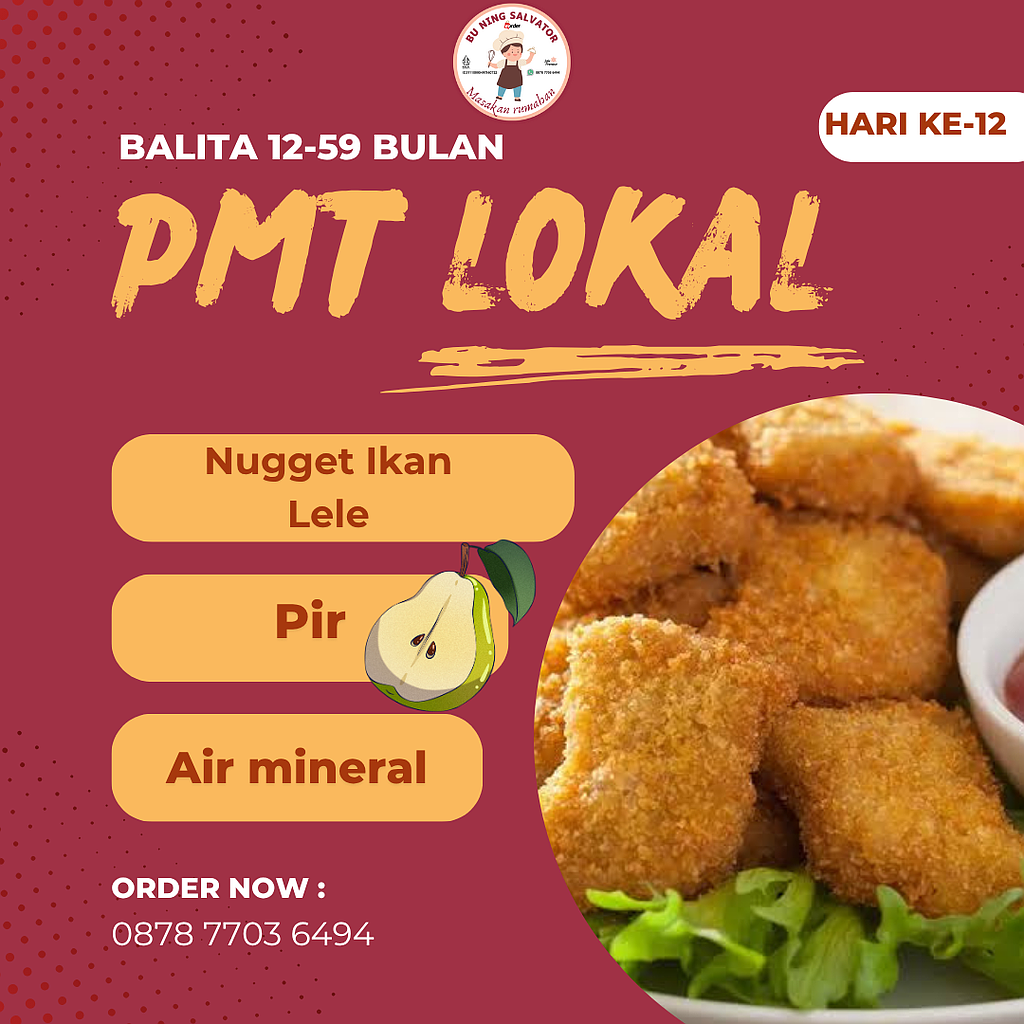 Menu PMT Lokal Balita 12-59 bulan (Hari ke - 12)