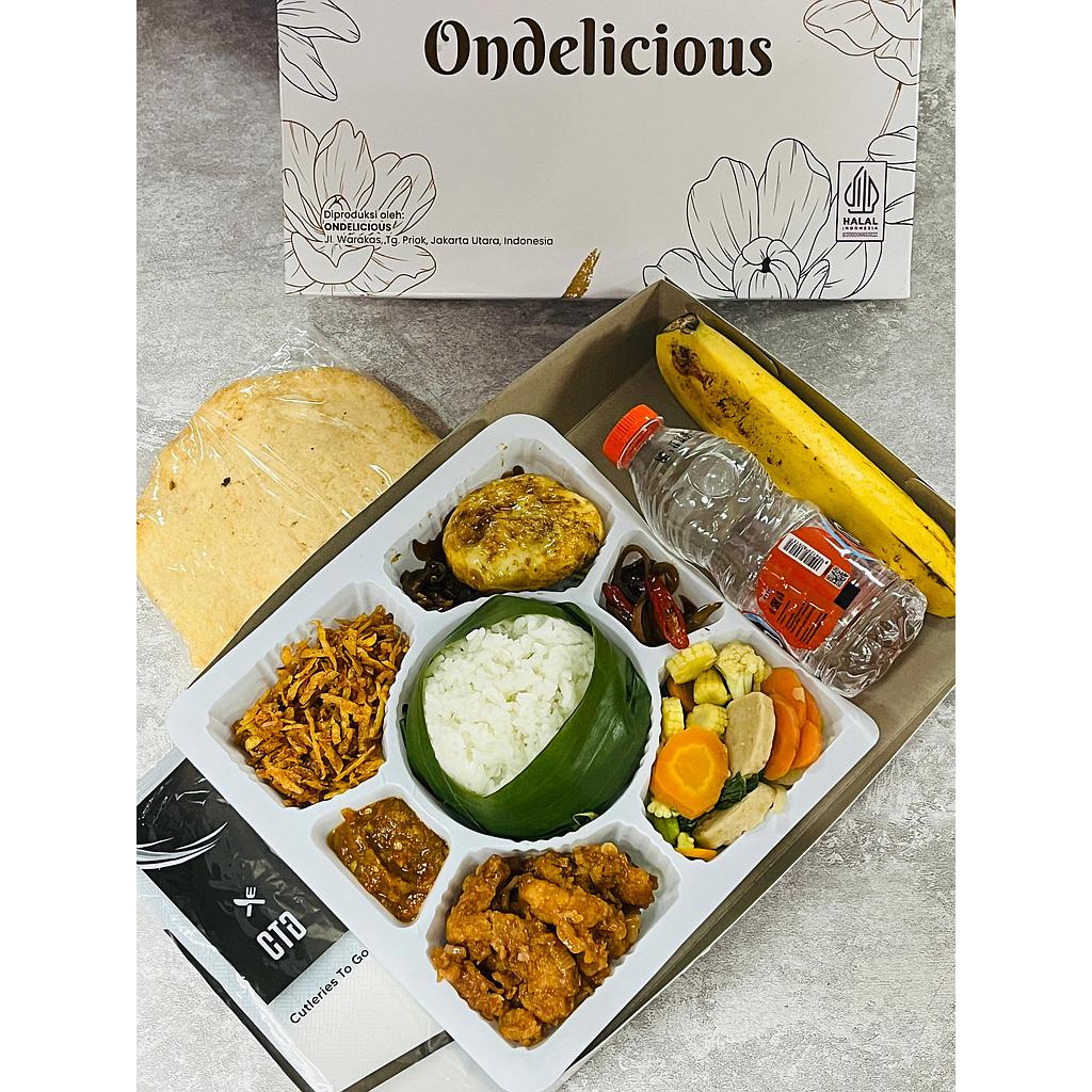 30 Paket Nasi dan Snack Ondelicious