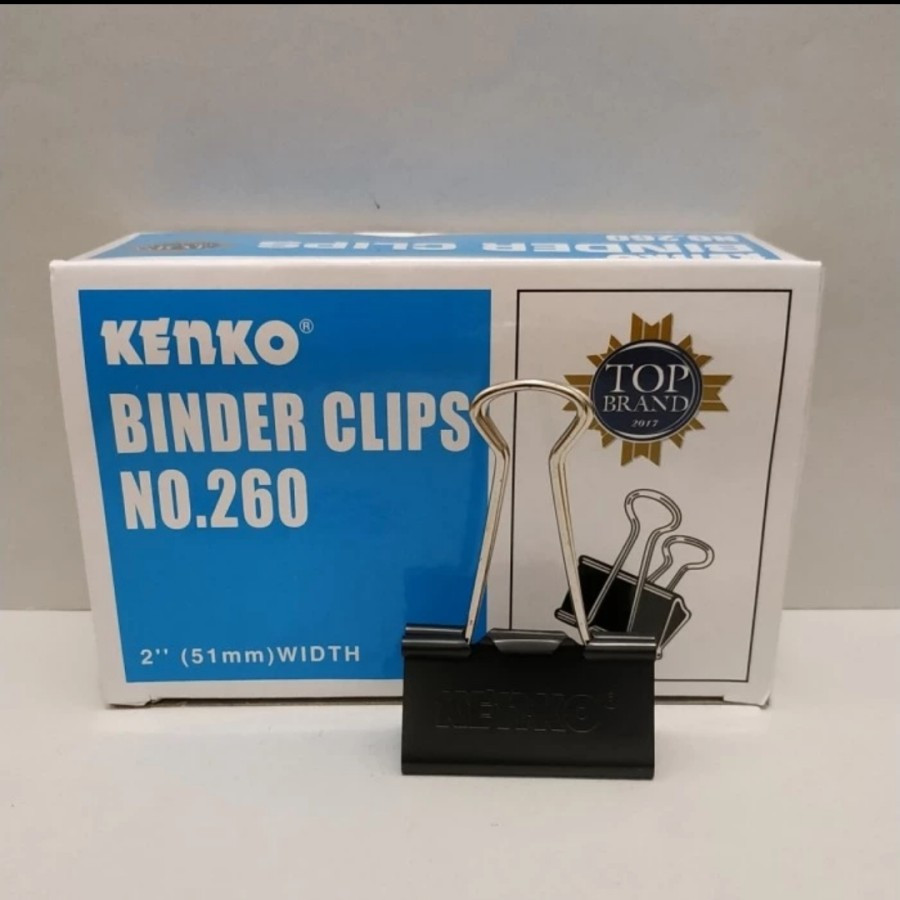 Binder Clip  Spesifikasi:  Nomor 260