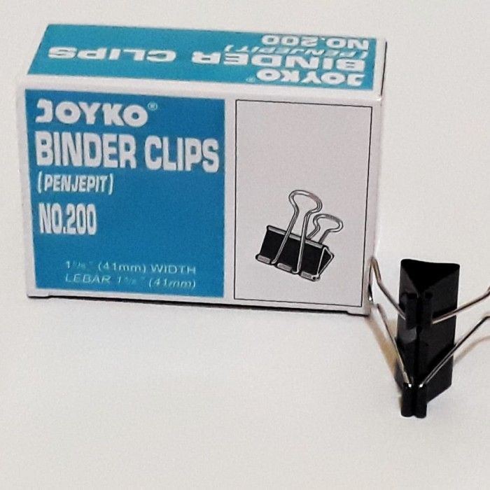 Binder Clip  Spesifikasi:  Nomor 200