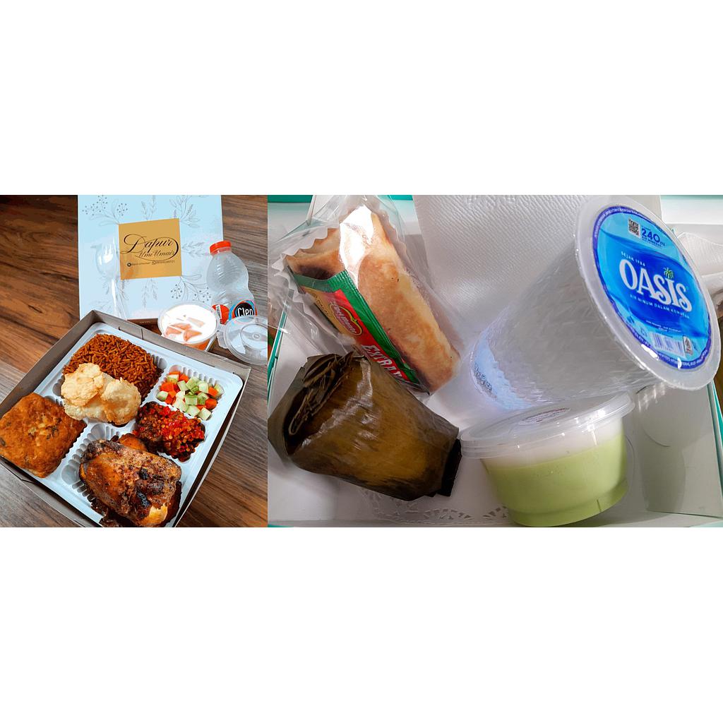 PAKET LENGKAP NASI &amp; SNACK [DAPUR UMI UMAIR]