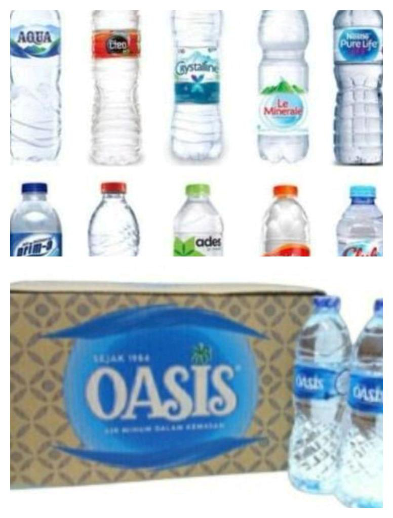 Air Mineral 600 Mili  1 dus isi 24 botol