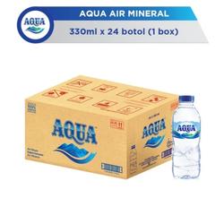 AQUA 330 ML 1 Dus/24 Pcs (Padang Dapur Pusako)
