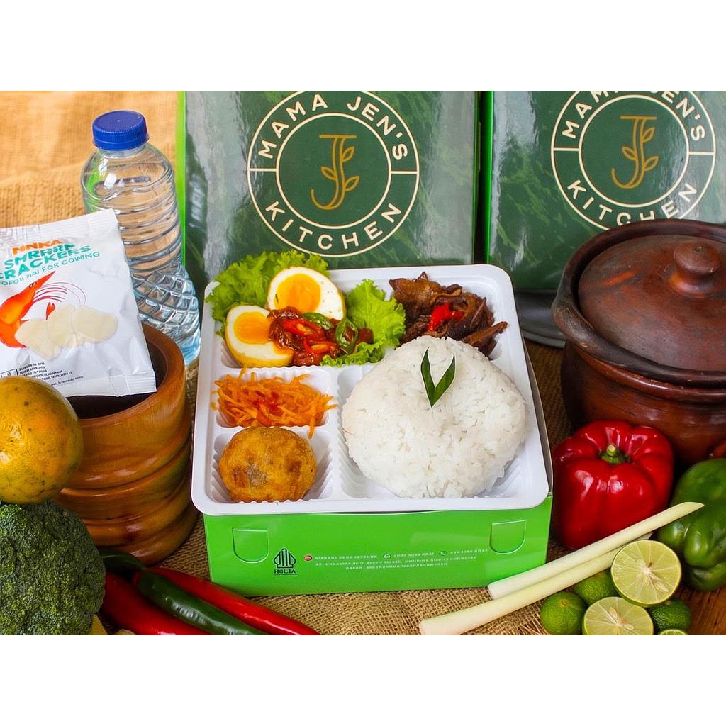 PAKET NASI BOKS 1 MAMA JEN'S KITCHEN