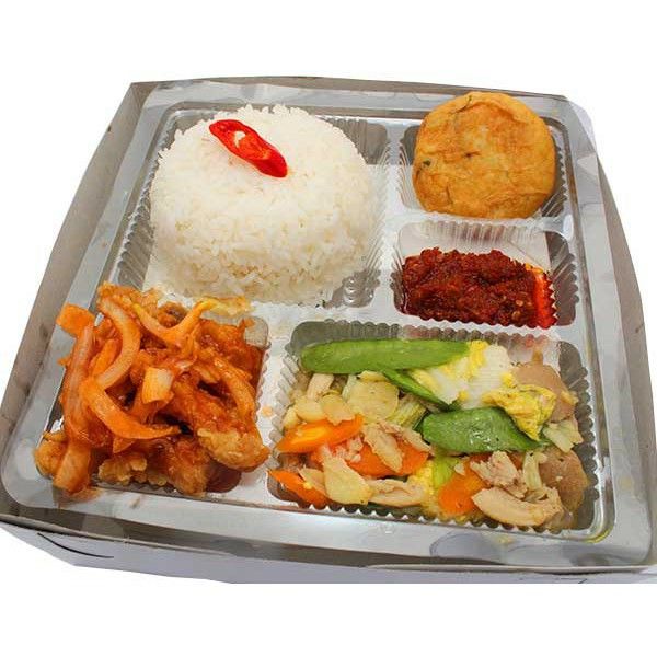 Nasi Box Ayam Asam Manis Ibu Murni