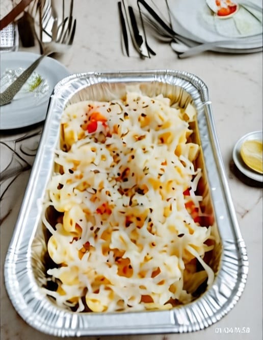 Macaroni schotel besar cup 250ml (Aneka kuliner bunda anggi)