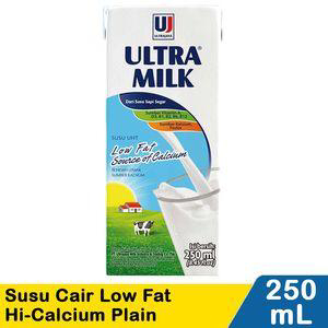 Susu Ultra Low Fat Plain 250 ml