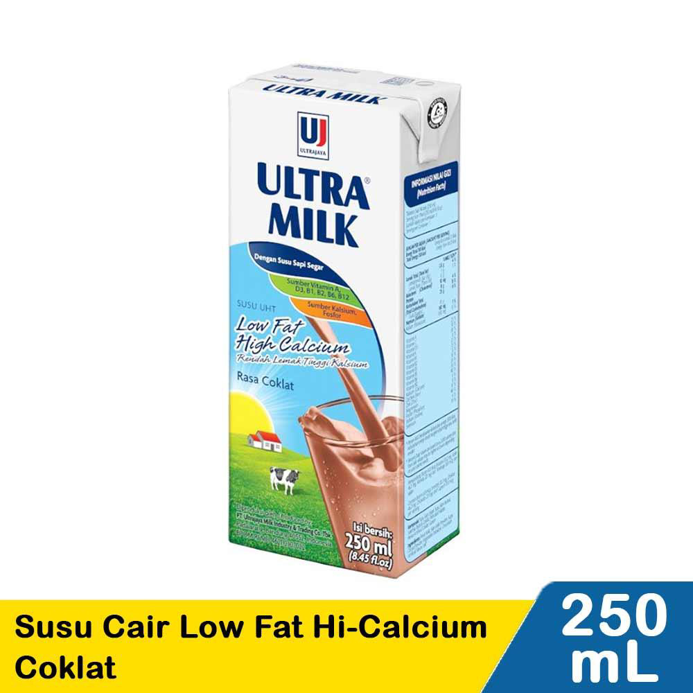 Susu Ultra Low Fat Coklat 250ml 