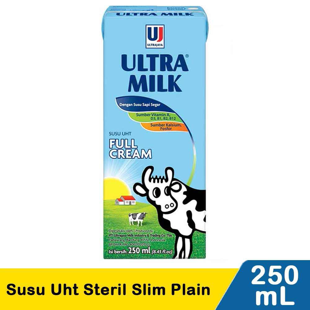 Susu Ultra UHT Full Cream 250ml 