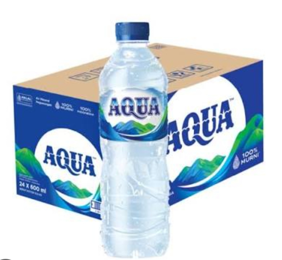 Aqua botol 600 ml Dapur mom giar
