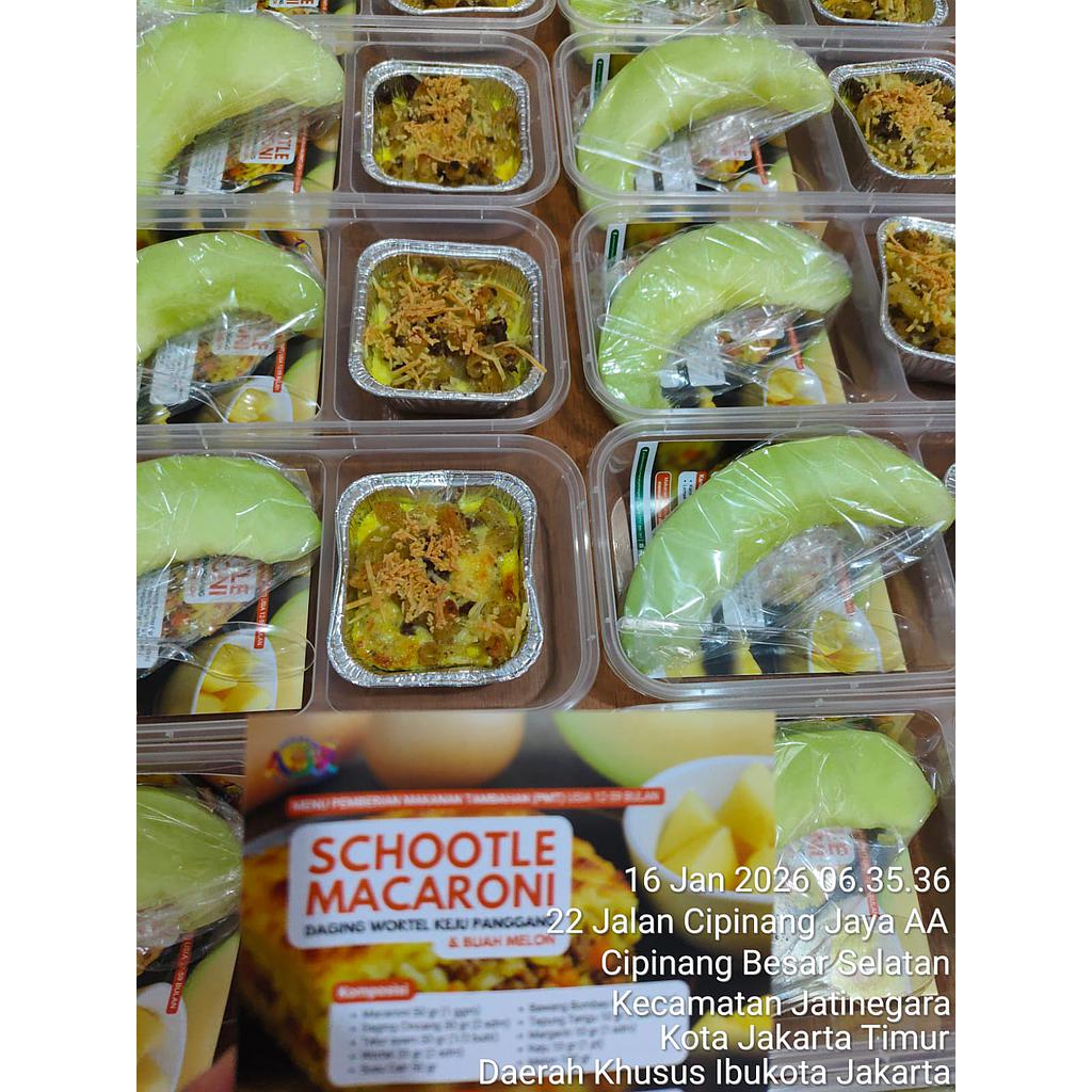 PMT.Macaroni schutel &amp; Buah Melon