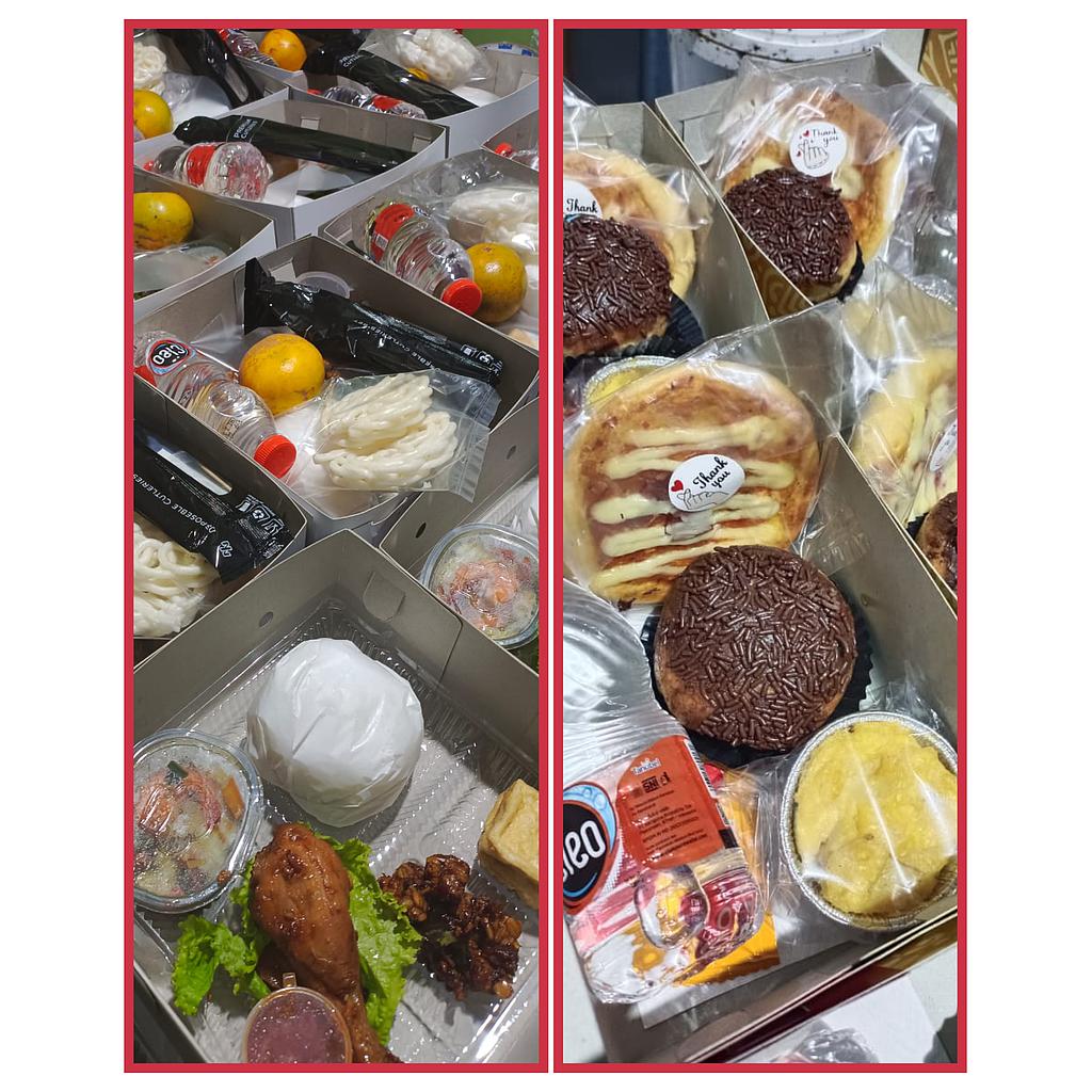 PAKET NASI DAN SNACK ENAK