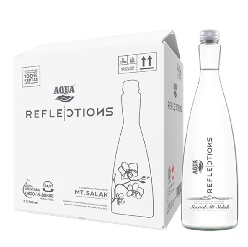 AIR MINERAL KEMASAN BOTOL KACA 380 ML