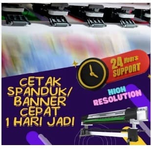 Spanduk Indoor Hi Ress Flexi China 340 Gsm