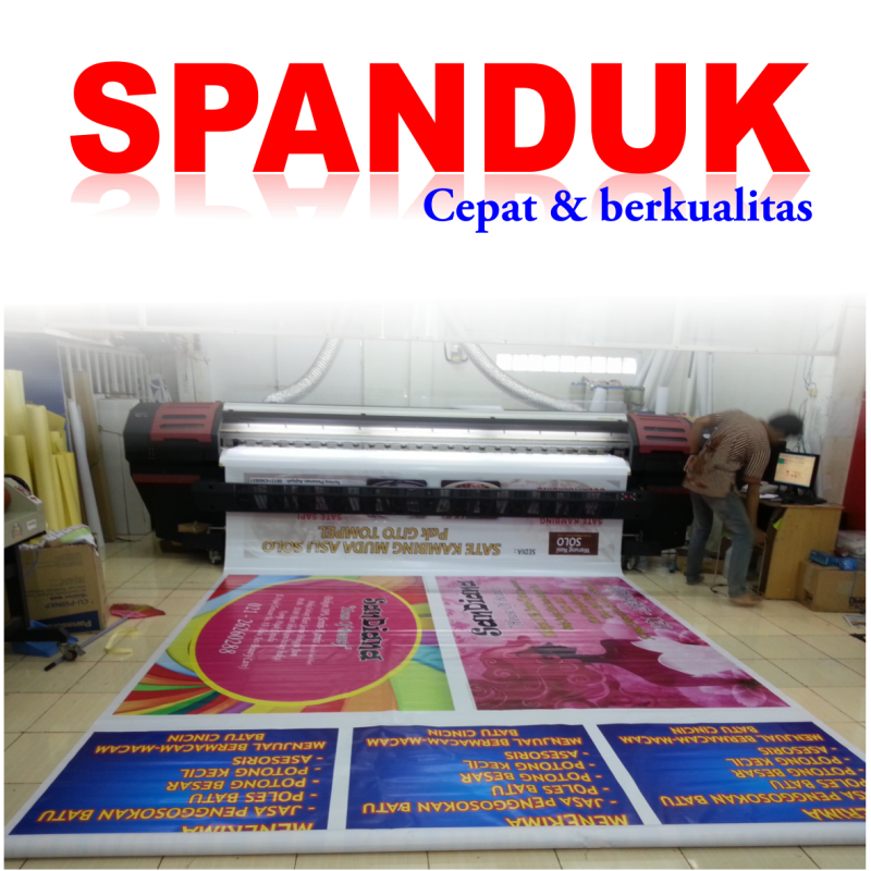 Spanduk Indoor Hi Ress Flexi China 380 Gsm