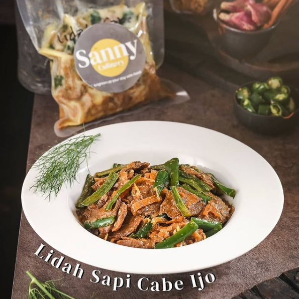 Sanny Culinary Lidah Sapi Cabe Ijo