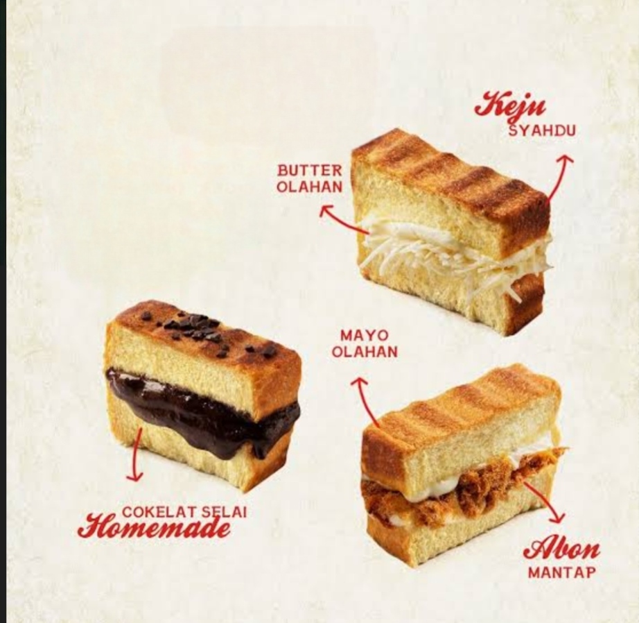 PAKET 3 ROTI BAKAR RAS Yangpernahada
