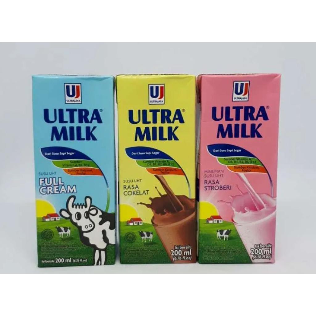 Susu UHT Ultra Milk 200 ml