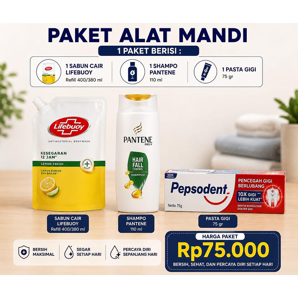PAKET ALAT MANDI