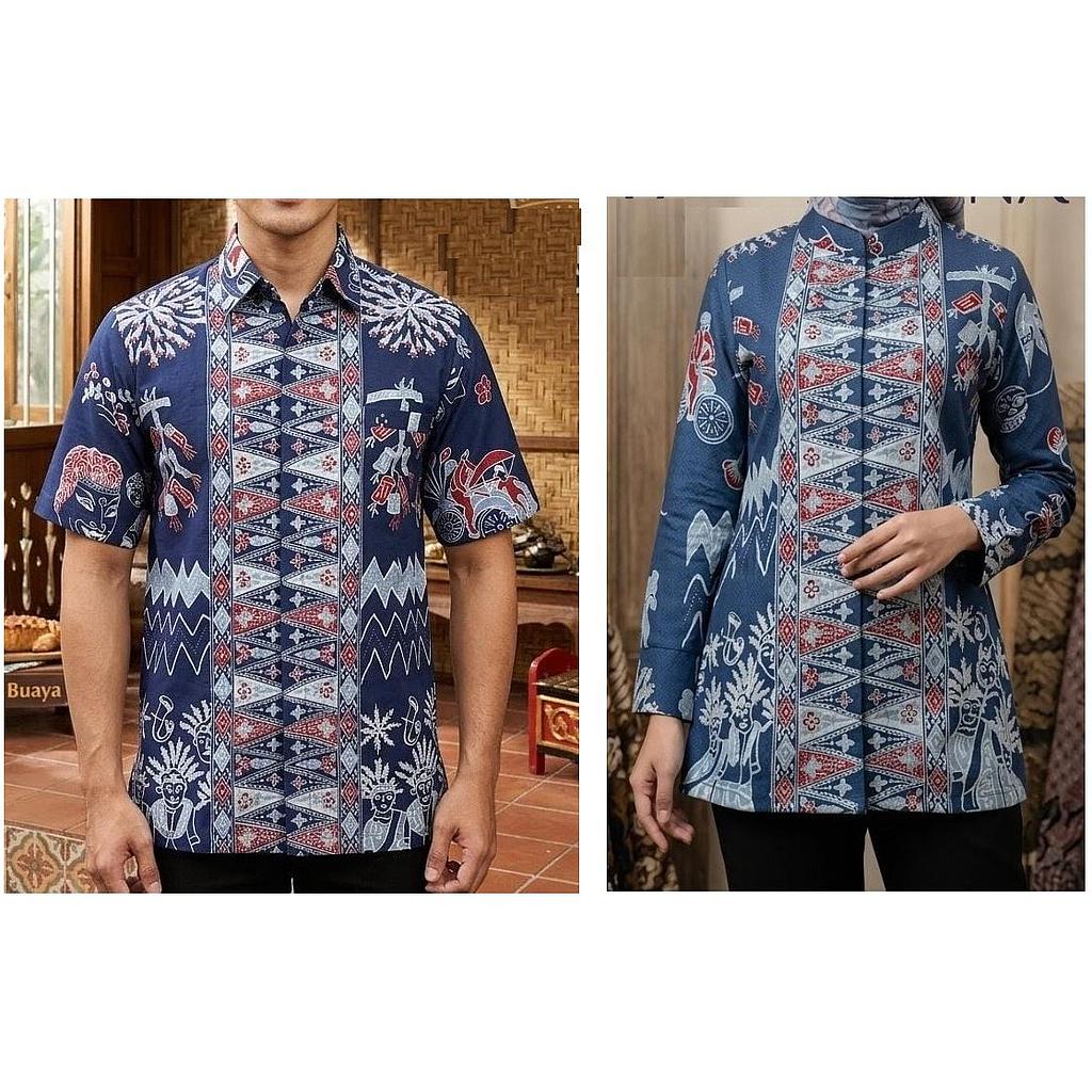 Kemeja batik bahan katun