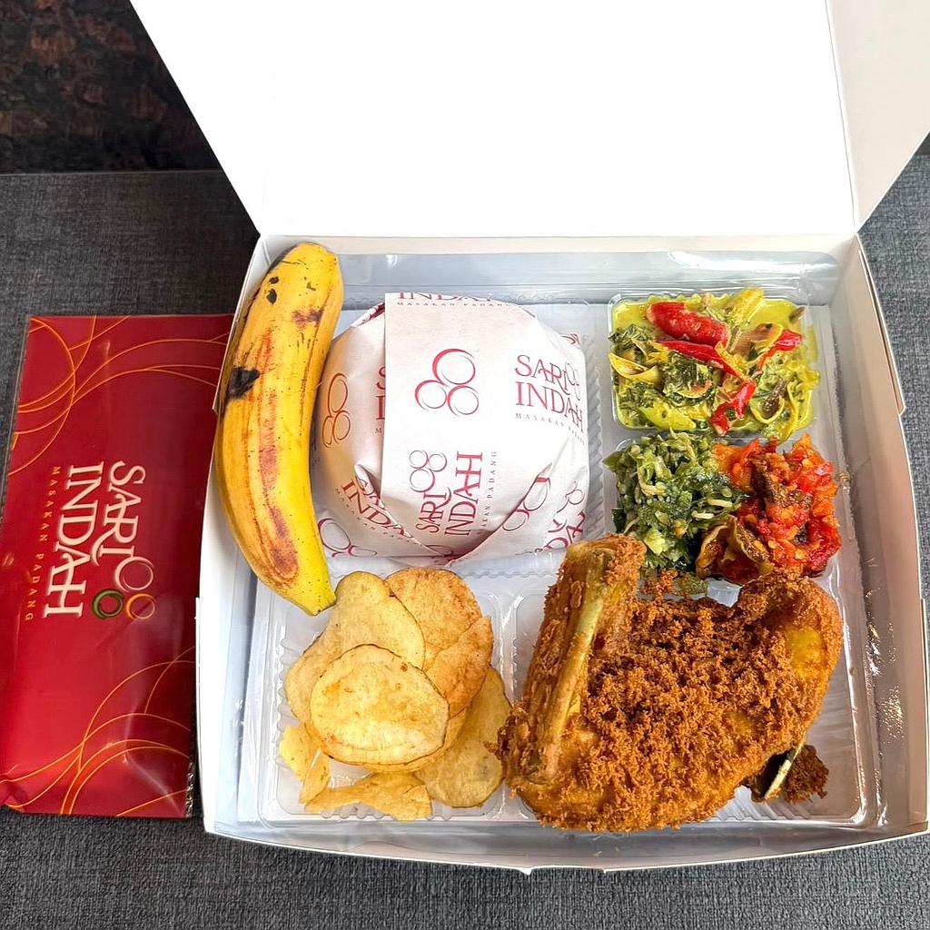 Nasi Box Padang Premium Sari Indah (Ayam Goreng)