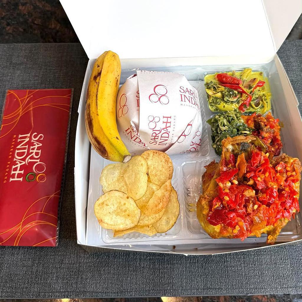 Nasi Box Padang Premium Sari Indah (Ayam Balado)