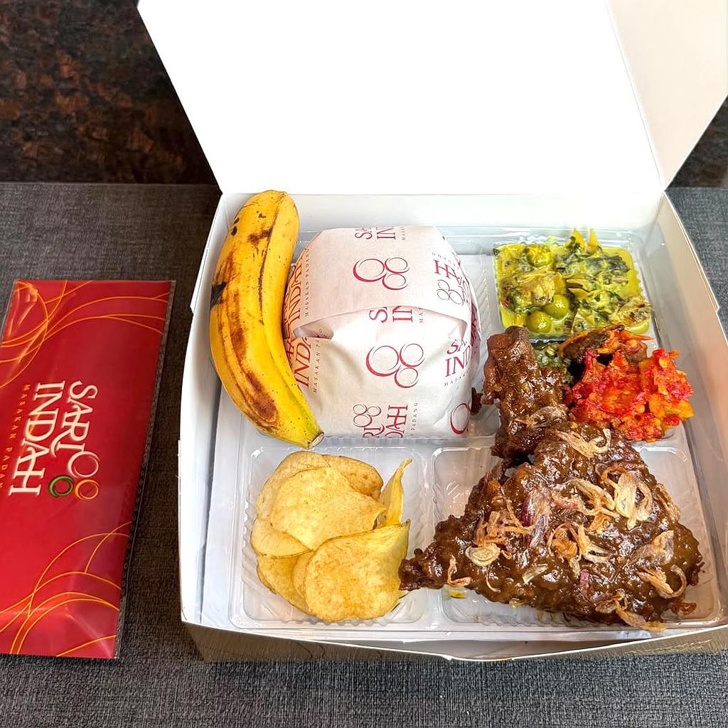 Nasi Box Padang Premium Sari Indah (Ayam Pedas)