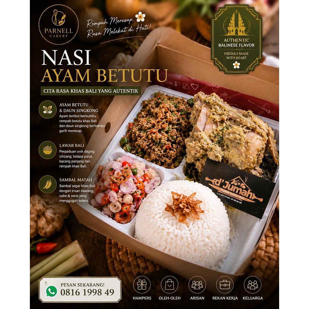 Nasi Ayam Betutu - Parnell Cakery