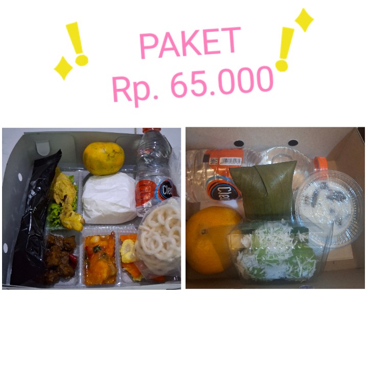 Paket nasi box dan snack box